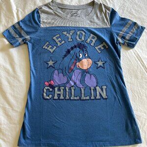 Disney Winnie The Pooh Donkey Eeyore Chillin T-Shirt Shirt Large Juniors 11/13